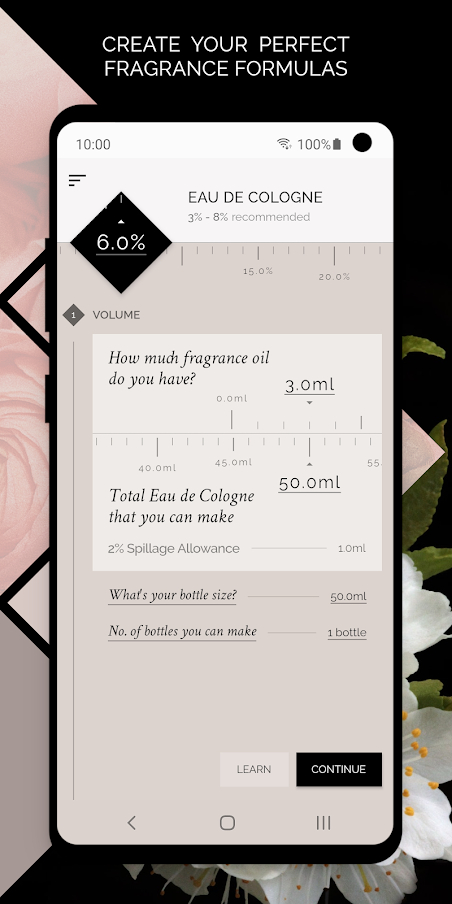 Fragrance Calculator App - BC Fragrance