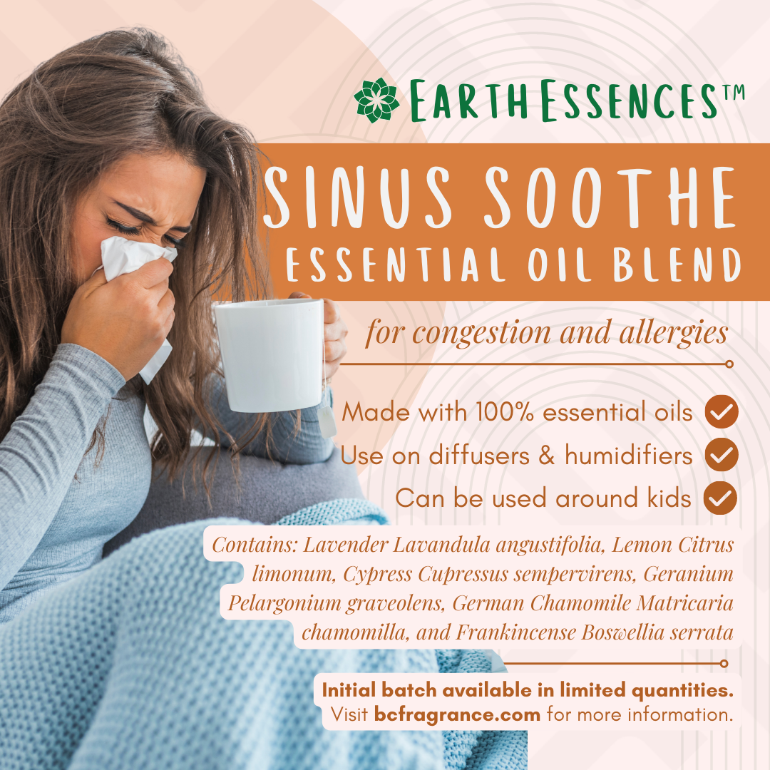 Sinus Soothe Congestion & Allergy Relief Essential Oil Blend - BC Fragrance